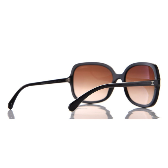 CHANEL CC 5319 BLACK WHITE 5319 C.1519/S5 58-17-135 OVERSIZE SUNGLASSES - Picture 3 of 7